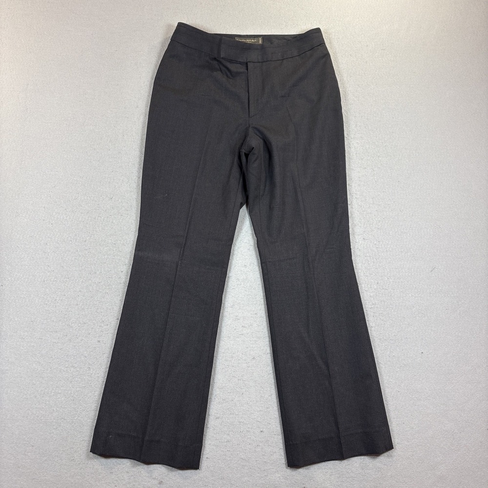 Banana Republic Harrison Size 6 Stretch Black pant Women Casual Wool